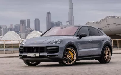 Porsche Cayenne Turbo GT (Grey), 2023 for rent in Dubai