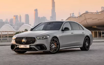 Mercedes S63 AMG (Grey), 2025 for rent in Dubai