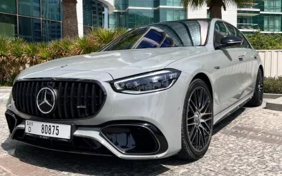 Mercedes S63 (Серый), 2023 для аренды в Дубай