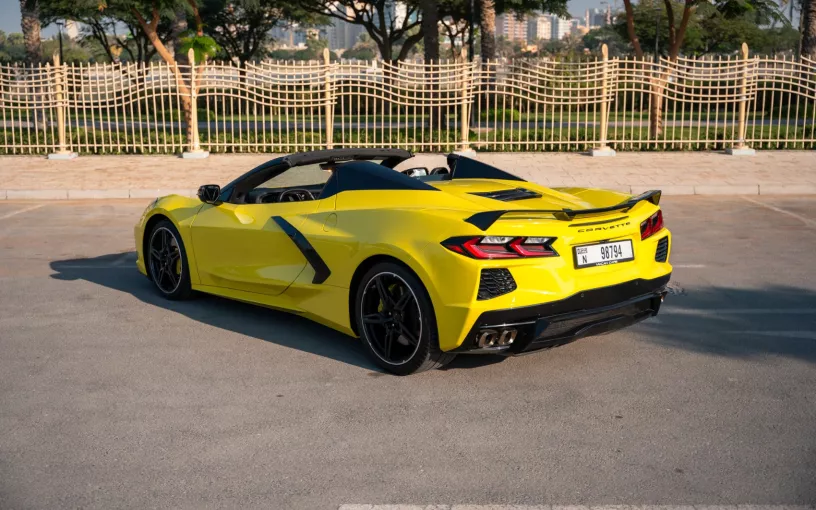 Chevrolet Corvette (Yellow), 2022 for rent in Dubai