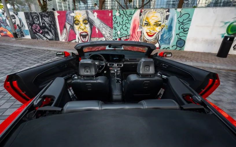 Ford Mustang cabrio (Red), 2023 for rent in Dubai