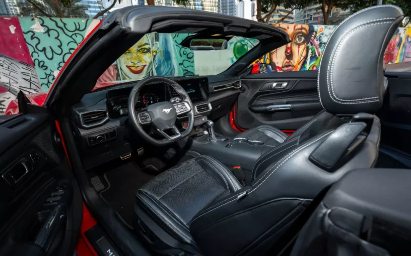 Ford Mustang cabrio (Red), 2023 for rent in Dubai