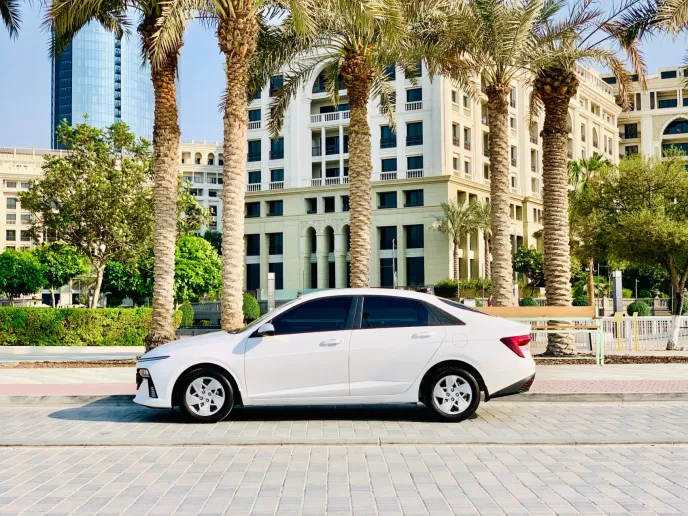 Hyundai Accent (White), 2026 for rent in Sharjah