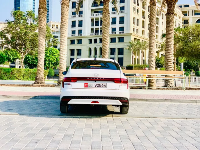 Hyundai Accent (White), 2026 for rent in Sharjah