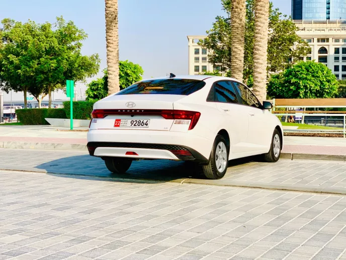Hyundai Accent (White), 2026 for rent in Sharjah
