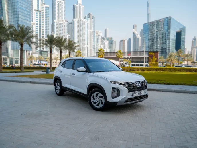 Hyundai Creta (White), 2024 for rent in Sharjah