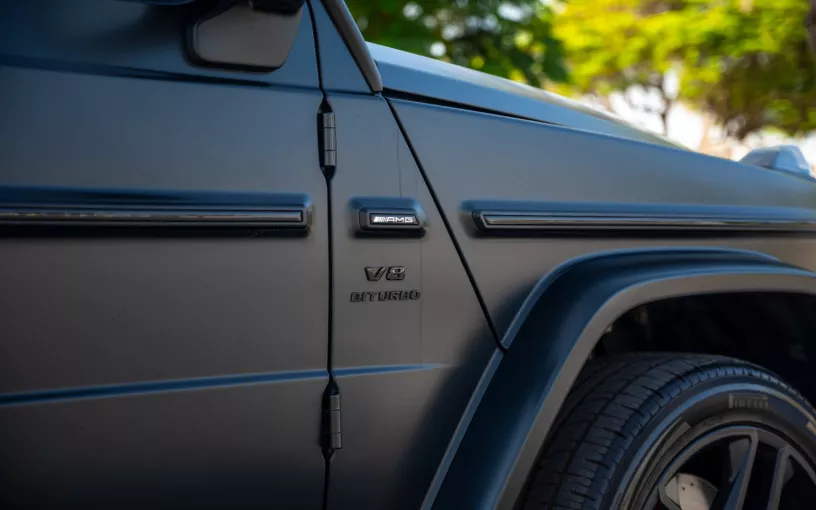 Mercedes G63 AMG (Matte Black), 2022 for rent in Ras Al Khaimah