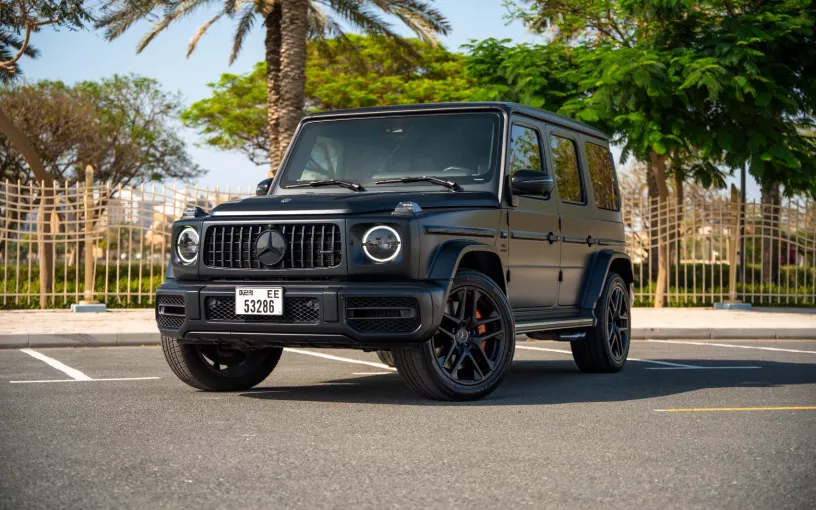 Mercedes G63 AMG (Matte Black), 2022 for rent in Ras Al Khaimah