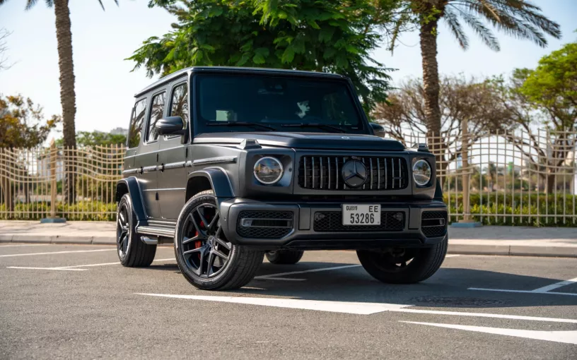 Mercedes G63 AMG (Matte Black), 2022 for rent in Ras Al Khaimah