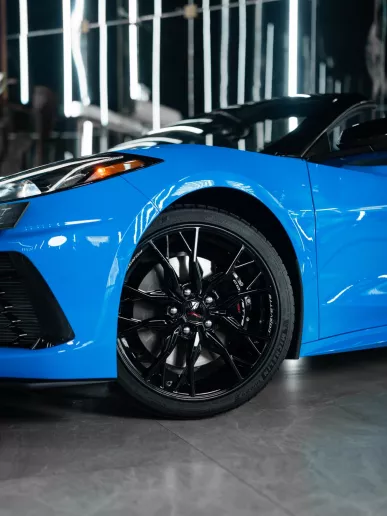 Chevrolet Corvette C8 STINGRAY 3LT (Blue), 2024 for rent in Ras Al Khaimah