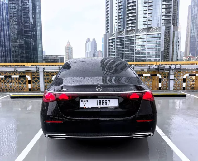 Mercedes E200 (Black), 2026 for rent in Dubai