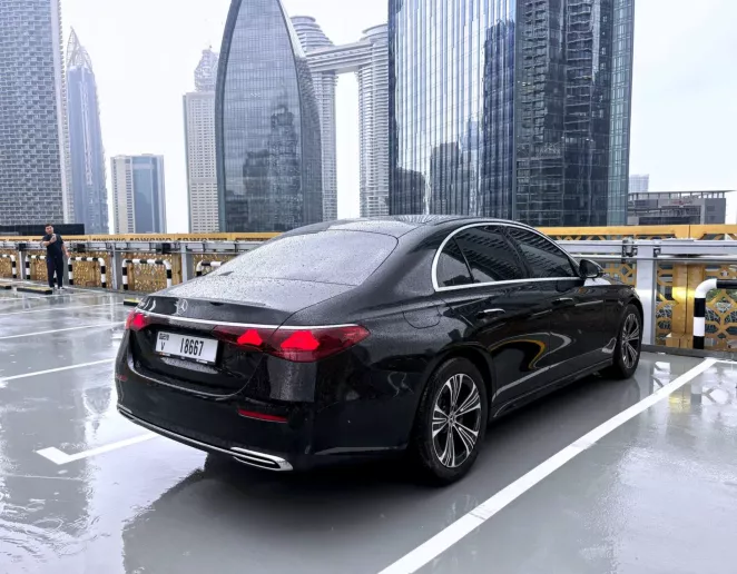 Mercedes E200 (Black), 2026 for rent in Dubai