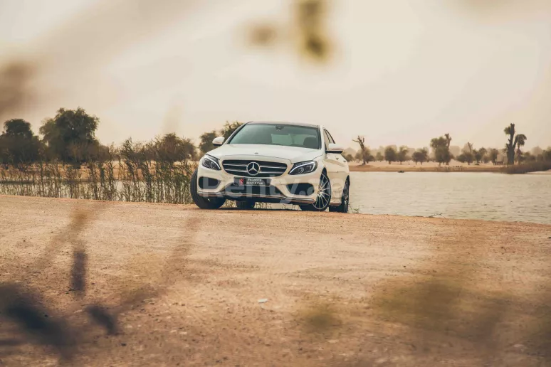 Mercedes C 200 (White), 2016 for rent in Dubai