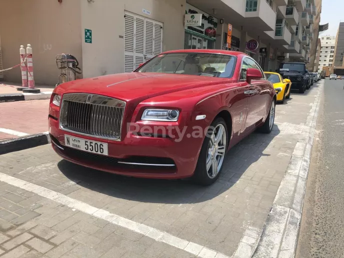 Rolls Royce Wraith (Red), 2017 for rent in Dubai