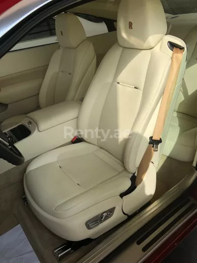 Rolls Royce Wraith (Red), 2017 for rent in Dubai