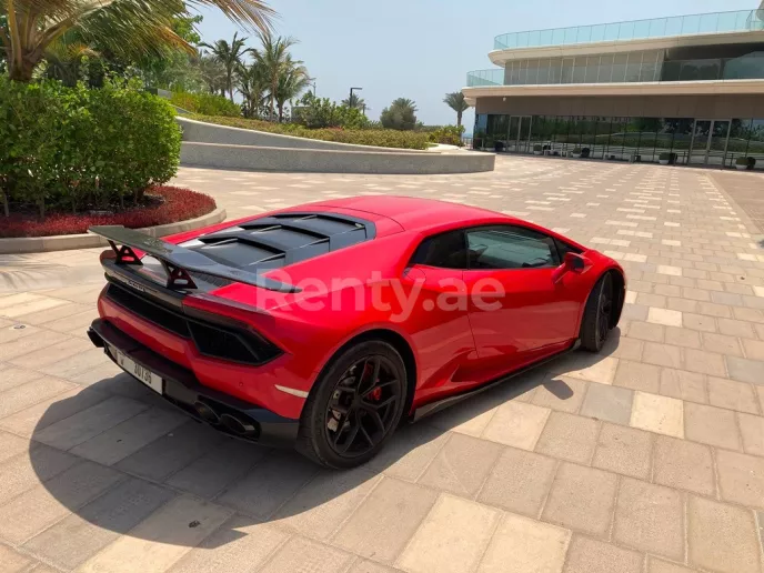 إيجار لامبورغيني هوراكان LP-610 (أحمر), 2018 في دبي