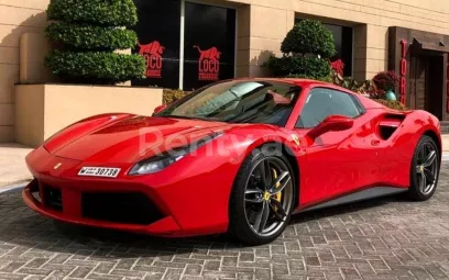 Ferrari 488 Spider (Red), 2018 for rent in Dubai