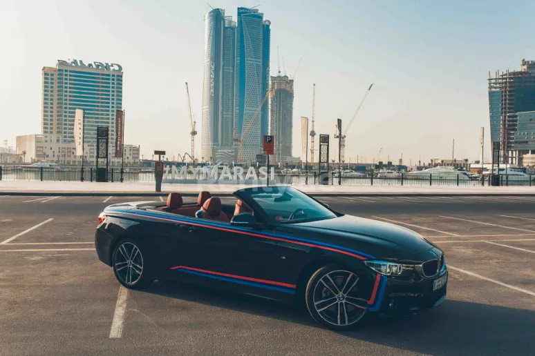 BMW 430i Cabrio (Black), 2018 for rent in Dubai