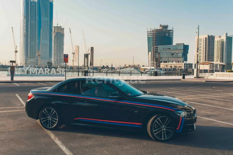 BMW 430i Cabrio (Black), 2018 for rent in Dubai