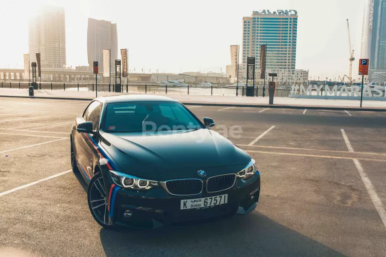 BMW 430i Cabrio (Black), 2018 for rent in Dubai