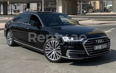 Audi A8 (Black), 2018 for rent in Dubai