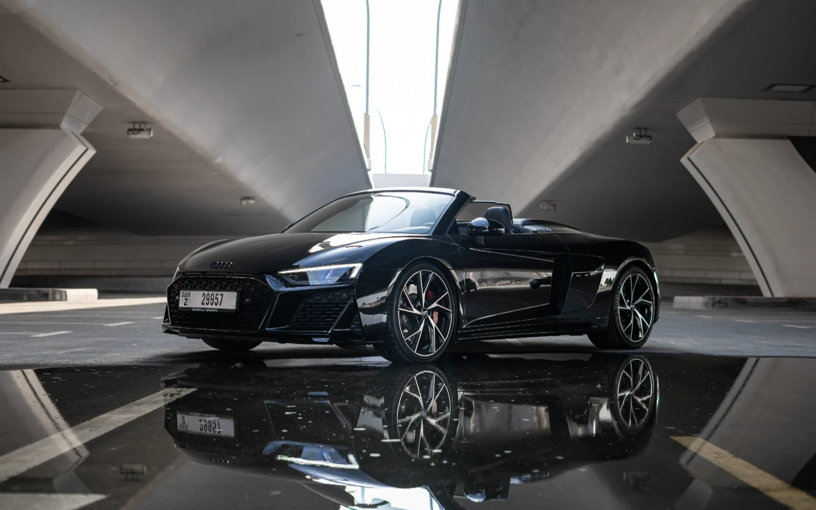 Audi R8 Spyder (Zwart)