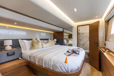 Sky Walker Aquila 60 Fuß (19m) Katamaran in Dubai Harbour  zur Miete in Dubai 5
