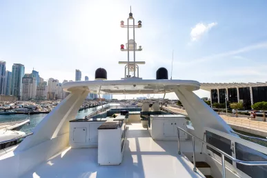 Sky Walker Caliente 96 ft (30m) Power boat in Dubai Harbour for rent in Dubai 8