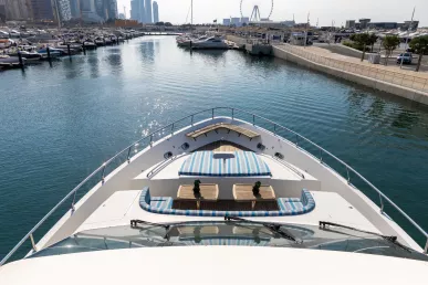 Sky Walker Caliente 96 ft (30m) Power boat in Dubai Harbour for rent in Dubai 9