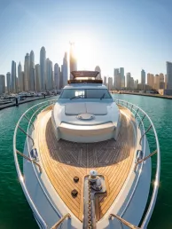 Sky Walker Astra 76 pie (24m) Barco de motor en Dubai Harbour para alquiler en Dubái