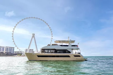 Sky Walker Explora 60 ft (19m) Catamaran in Dubai Harbour for rent in Dubai