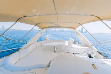 Azimut White Pearl 55 ft (17m) Power boat in Dubai Harbour for rent in Dubai 3