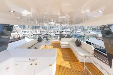 Sky Walker Fibo 62 ft (19m) Power boat in Dubai Harbour for rent in Dubai 5