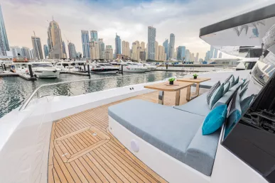 Sky Walker Infinity 60 ft (19m) Catamaran in Dubai Harbour for rent in Dubai 4
