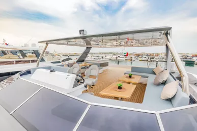 Sky Walker Infinity 60 ft (19m) Catamaran in Dubai Harbour for rent in Dubai 9