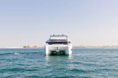 Sky Walker Infinity 60 ft (19m) Catamaran in Dubai Harbour for rent in Dubai