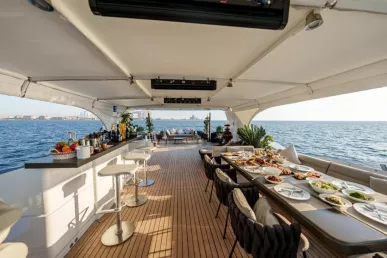Nedship Khalili 110 ft (34m) Power boat in Dubai Harbour for rent in Dubai 6