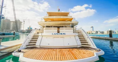 Sunseeker Lucien 131 ft (40m) Power boat in Dubai Harbour for rent in Dubai